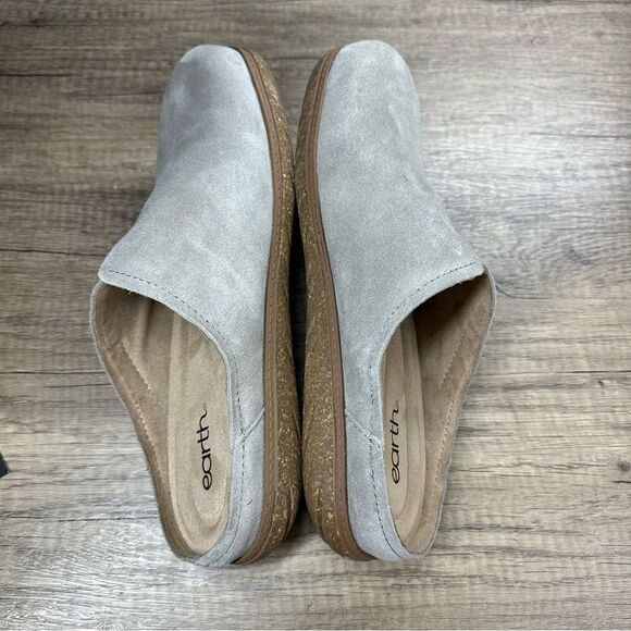 Earth~Women’s~”Flan”  Round Toe Tan Suede Casual Slip On Flat Mules~Size 11 - Picture 7 of 9